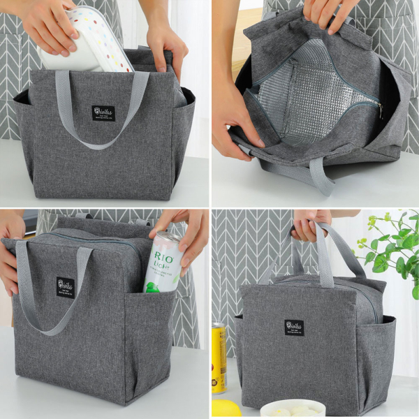 Ισοθερμική Τσάντα Φαγητού 9lt Amber 3002-3 Γκρι