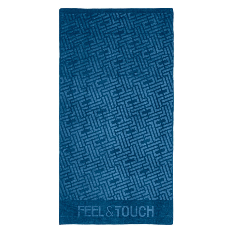 Πετσέτα Θαλάσσης (90x170) Feel & Touch Icon Ocean Blue