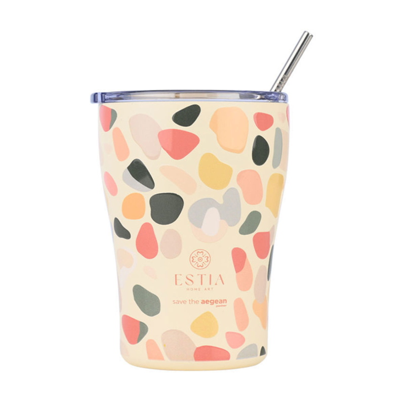 Ποτήρι Θερμός 350ml Estia Save The Aegean Hue Pebbles 01-31718