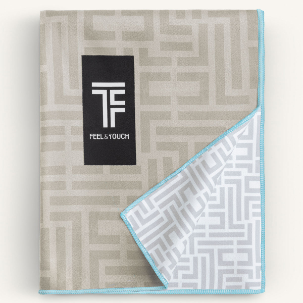 Πετσέτα Θαλάσσης 2 Όψεων + Νεσεσέρ Παραλίας (2τμχ) Feel & Touch Motivo 07