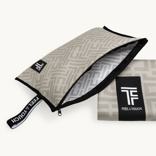 Πετσέτα Θαλάσσης 2 Όψεων + Νεσεσέρ Παραλίας (2τμχ) Feel & Touch Motivo 07