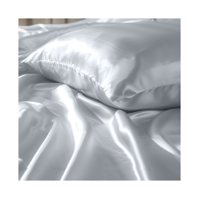 Μεταξωτή Μαξιλαροθήκη Φάκελος (50x70) Feel & Touch Beauty Sleep Silver