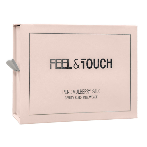 Μεταξωτή Μαξιλαροθήκη Φάκελος (50x70) Feel & Touch Beauty Sleep Silver