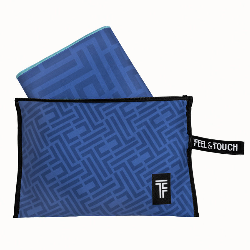 Πετσέτα Θαλάσσης 2 Όψεων + Νεσεσέρ Παραλίας (2τμχ) Feel & Touch Motivo 01