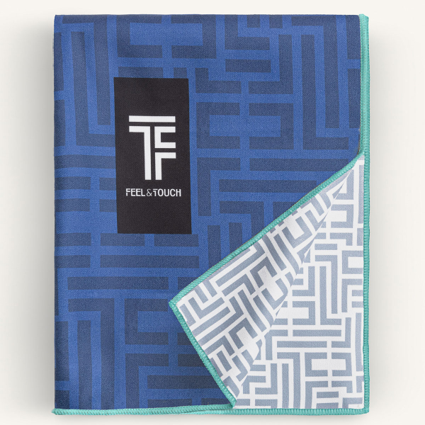 Πετσέτα Θαλάσσης 2 Όψεων + Νεσεσέρ Παραλίας (2τμχ) Feel & Touch Motivo 01