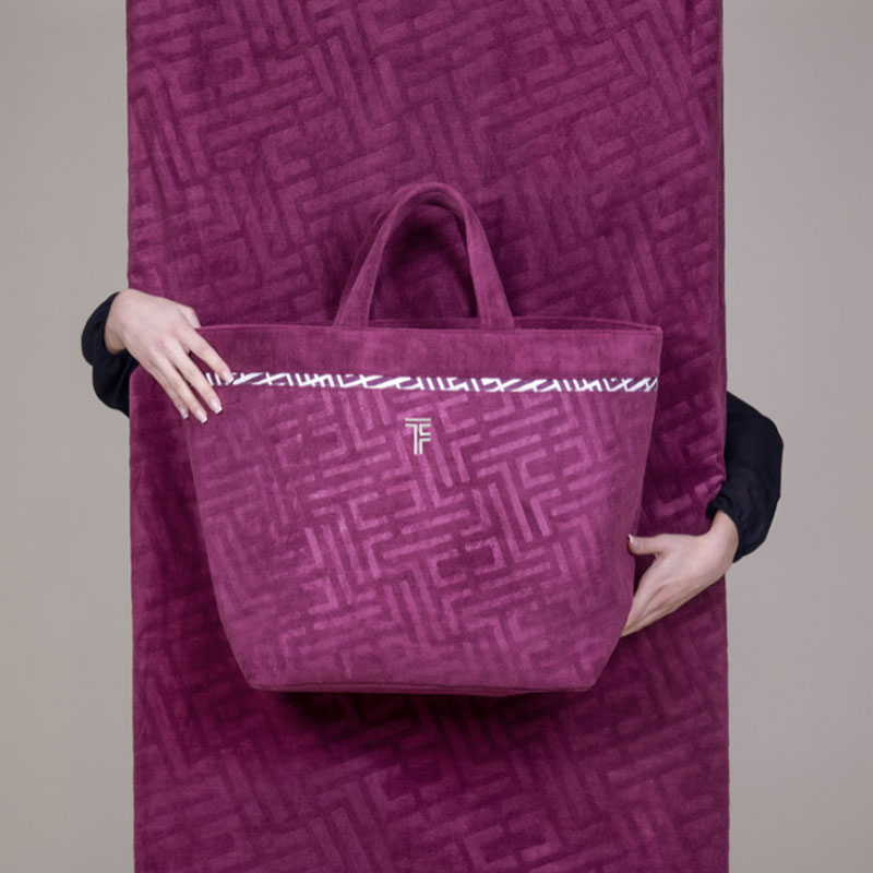 Τσάντα Θαλάσσης (68x40x40) Feel & Touch Icon Aubergine