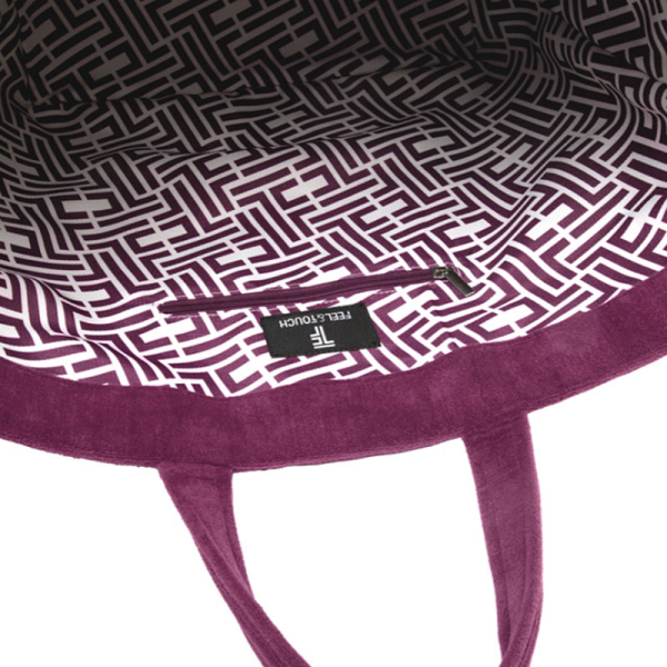 Τσάντα Θαλάσσης (68x40x40) Feel & Touch Icon Aubergine