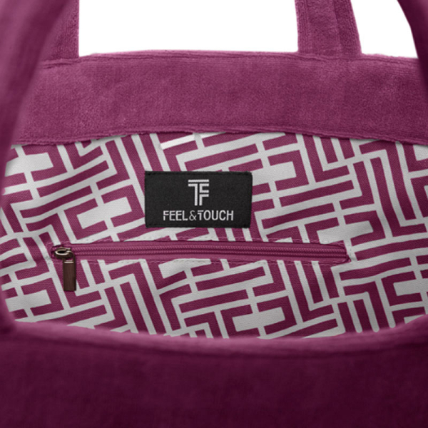 Τσάντα Θαλάσσης (68x40x40) Feel & Touch Icon Aubergine