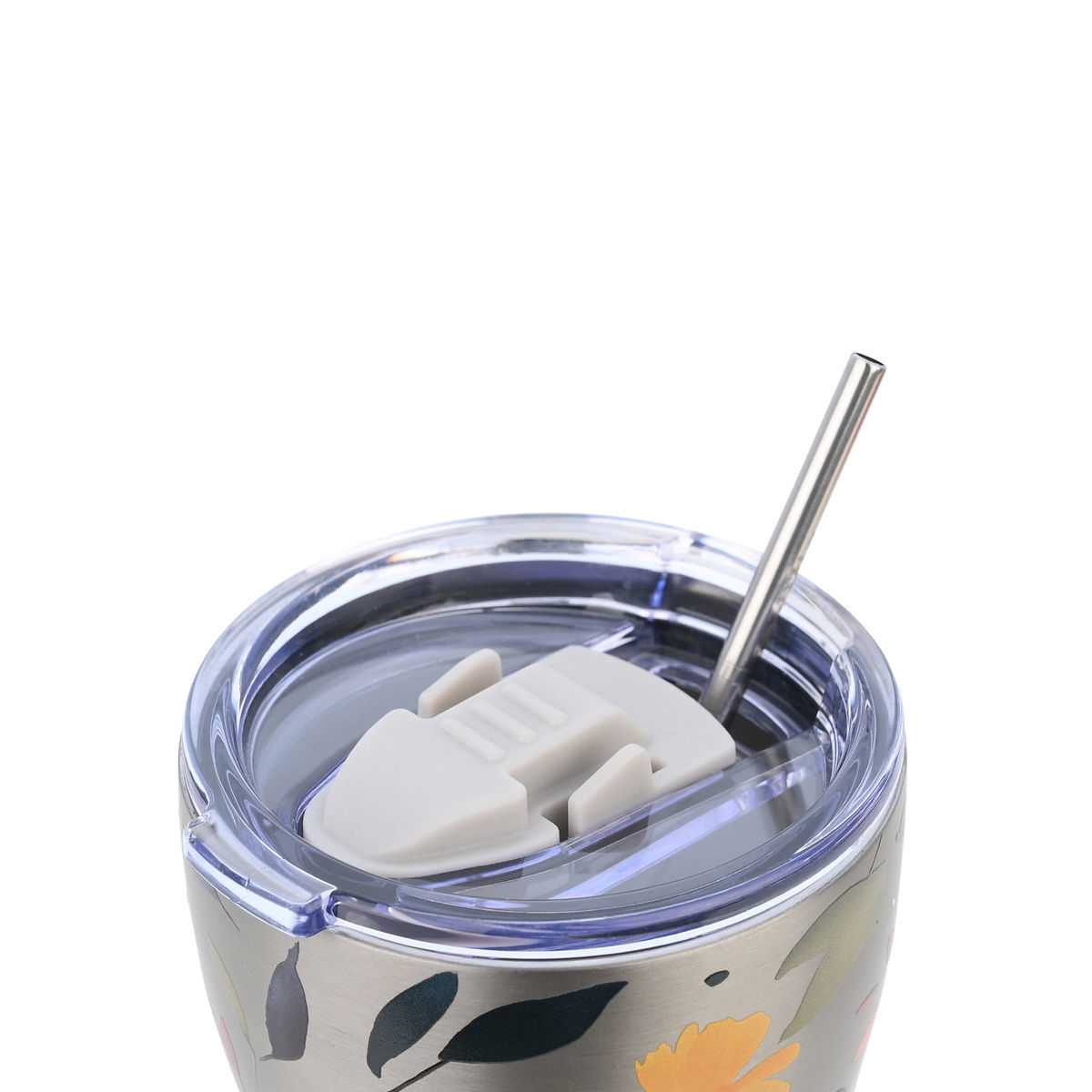 Ποτήρι Θερμός 350Ml Estia Save The Aegean Silver Botanic 01-31787 Home Οργάνωση & Αποθήκευση Spitishop