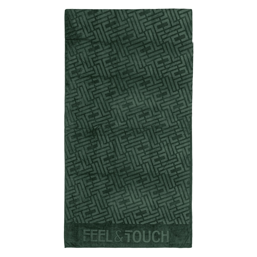 Feel & Touch Πετσέτα Θαλάσσης (90x170) Feel & Touch Icon Verde