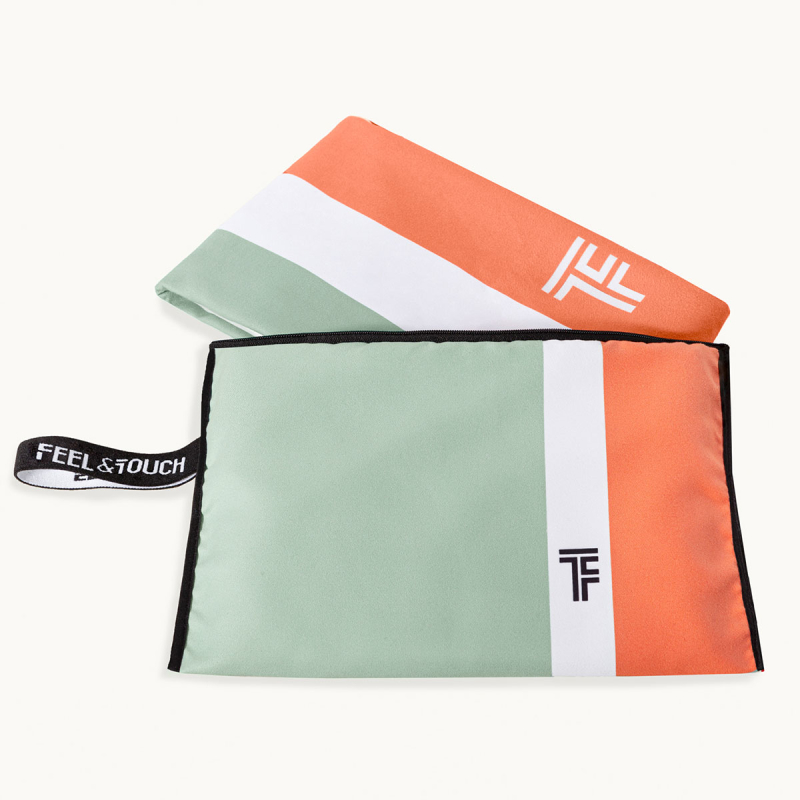 Πετσέτα Θαλάσσης 2 Όψεων + Νεσεσέρ Παραλίας (2τμχ) Feel & Touch Med 02