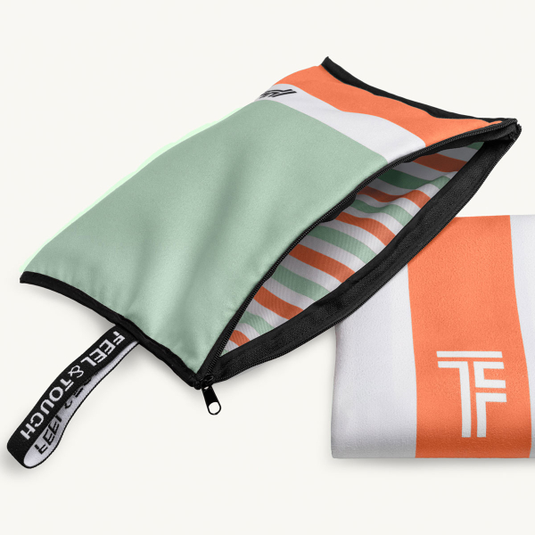 Πετσέτα Θαλάσσης 2 Όψεων + Νεσεσέρ Παραλίας (2τμχ) Feel & Touch Med 02