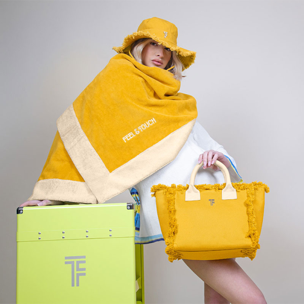 Πετσέτα Θαλάσσης (80x170) Feel & Touch Caribbean Mustard