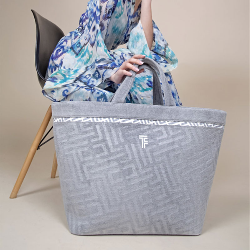 Τσάντα Θαλάσσης (68x40x40) Feel & Touch Icon Titanium