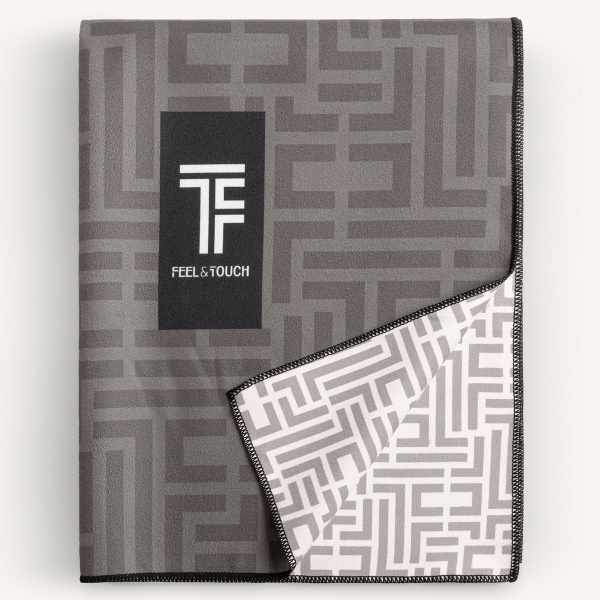 Πετσέτα Θαλάσσης 2 Όψεων + Νεσεσέρ Παραλίας (2τμχ) Feel & Touch Motivo 08