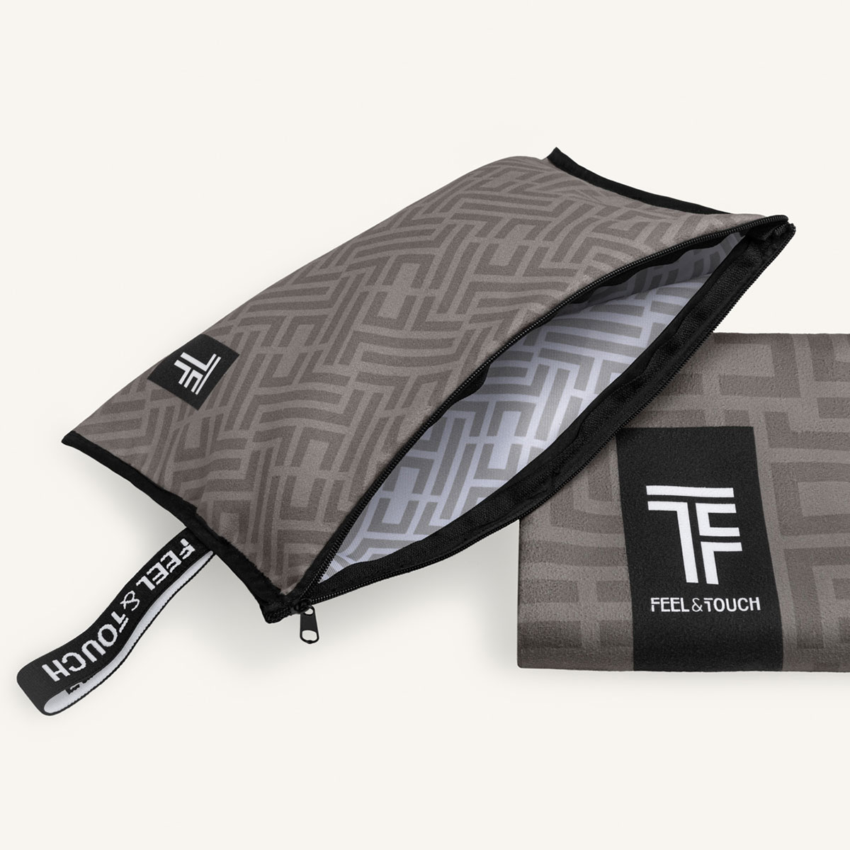 Πετσέτα Θαλάσσης Microfiber 2 Όψεων + Νεσεσέρ Παραλίας (2Τμχ) Feel Touch Motivo 08 Home Πετσέτες Ενηλίκων Spitishop