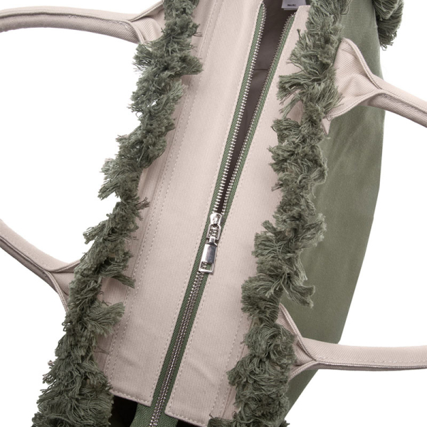 Τσάντα Θαλάσσης (40x20x35) Feel & Touch Caribbean Khaki/Ammos