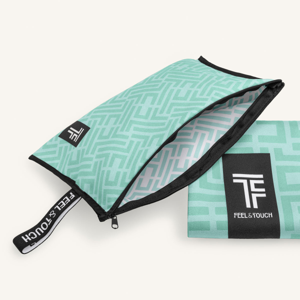 Πετσέτα Θαλάσσης 2 Όψεων + Νεσεσέρ Παραλίας (2τμχ) Feel & Touch Motivo 02