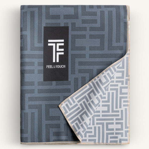 Πετσέτα Θαλάσσης 2 Όψεων + Νεσεσέρ Παραλίας (2τμχ) Feel & Touch Motivo 06