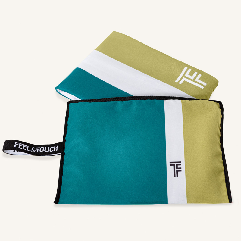 Πετσέτα Θαλάσσης 2 Όψεων + Νεσεσέρ Παραλίας (2τμχ) Feel & Touch Med 03
