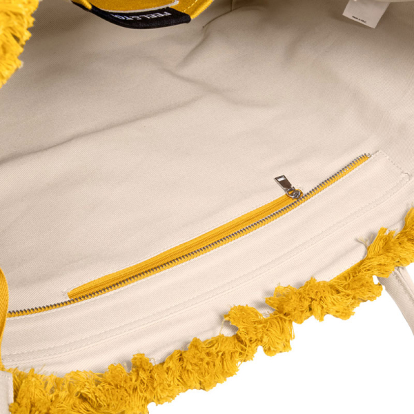 Τσάντα Θαλάσσης (40x20x35) Feel & Touch Caribbean Mustard/Ammos