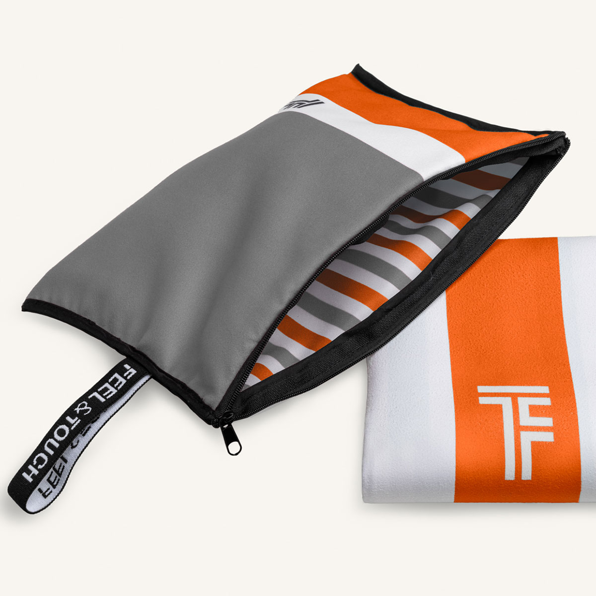 Πετσέτα Θαλάσσης Microfiber 2 Όψεων + Νεσεσέρ Παραλίας (2Τμχ) Feel Touch Med 08 Home Πετσέτες Ενηλίκων Spitishop
