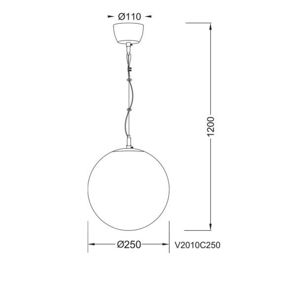 Φωτιστικό Οροφής Μονόφωτο Aca Luna V2010C250W White