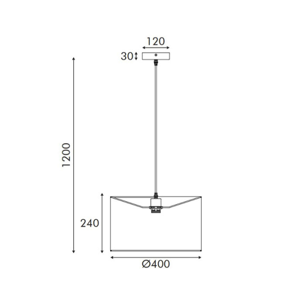 Φωτιστικό Οροφής Μονόφωτο Aca Cliff MP21858 Natural/Beige