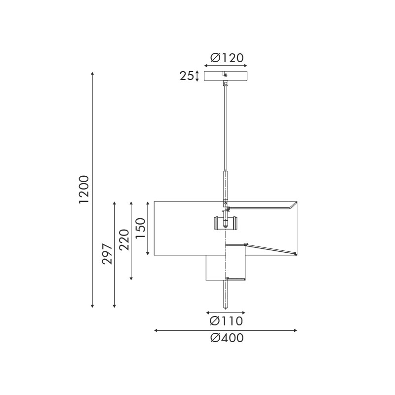 Φωτιστικό Οροφής Δίφωτο Aca Anafi Mp240323 Black Beige Home Φωτιστικά Spitishop