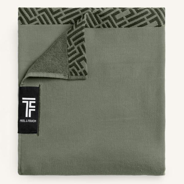 Πετσέτα Θαλάσσης (90x180) Feel & Touch Sunny Khaki