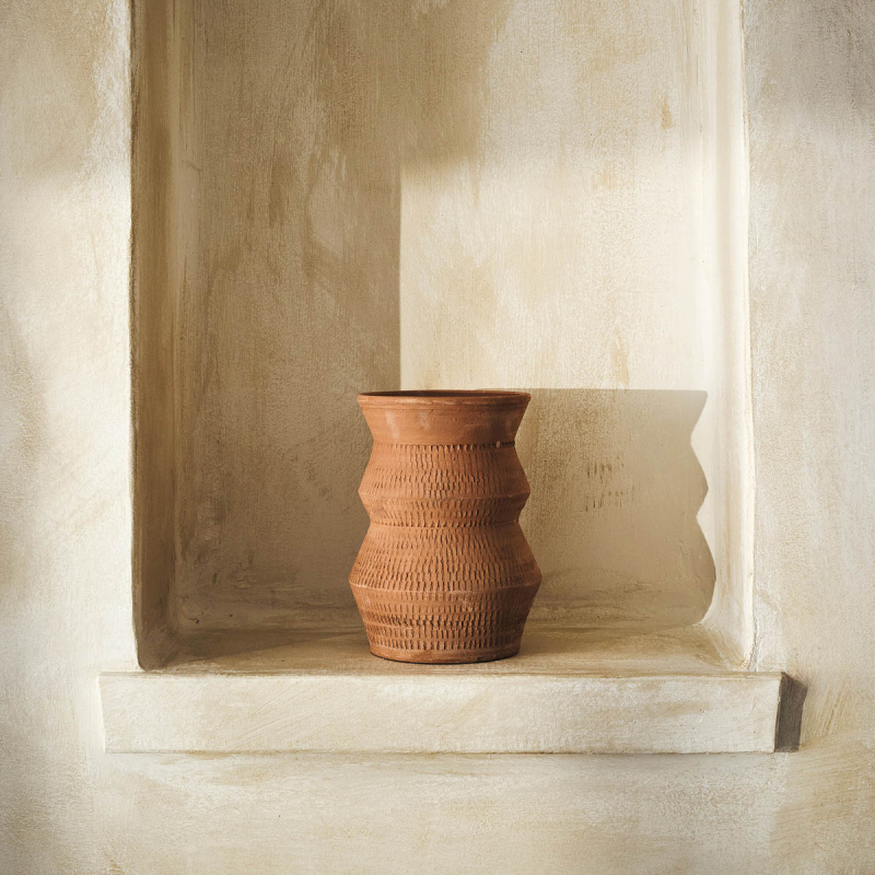 Διακοσμητικό Βάζο (Φ15x25) Gofis Home Ozma 162