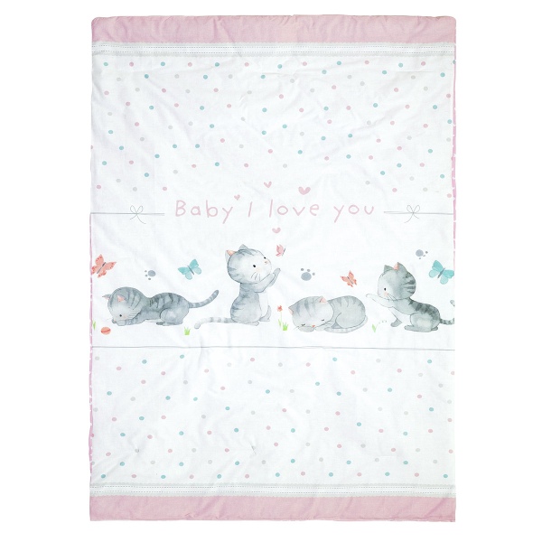 Κουβερλί Κούνιας (100x140) 2 Όψεων Nima Baby Love
