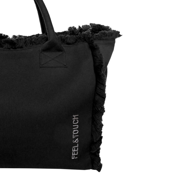 Τσάντα Θαλάσσης (40x20x35) Feel & Touch Caribbean Black