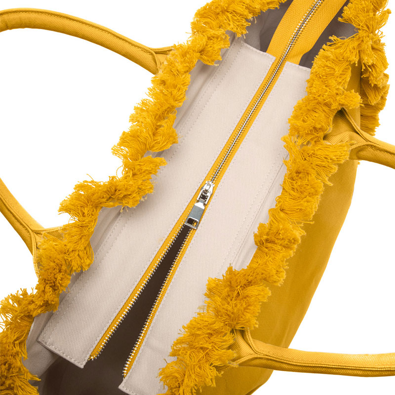 Τσάντα Θαλάσσης (40X20X35) Feel Touch Caribbean Mustard Home Τσάντες Spitishop
