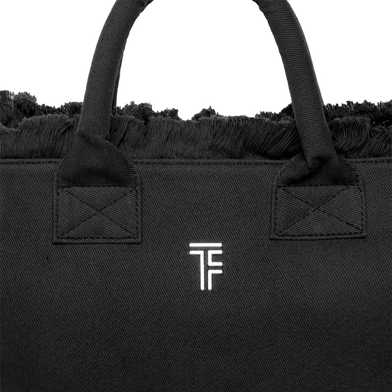 Τσάντα Θαλάσσης (26X16X24) Feel Touch Caribbean Black Home Τσάντες Spitishop