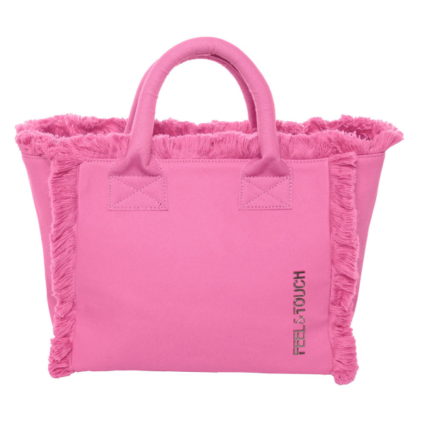 Τσάντα Θαλάσσης (26x16x24) Feel & Touch Caribbean Pink
