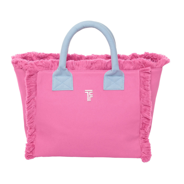 Τσάντα Θαλάσσης (26x16x24) Feel & Touch Caribbean Pink/Ciel