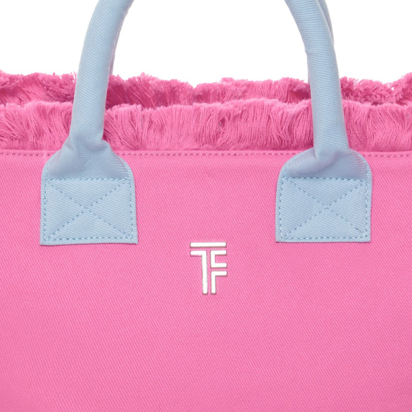 Τσάντα Θαλάσσης (26x16x24) Feel & Touch Caribbean Pink/Ciel