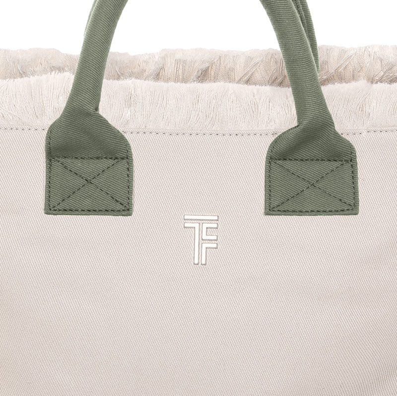 Τσάντα Θαλάσσης (26X16X24) Feel Touch Caribbean Ammos Khaki Home Τσάντες Spitishop