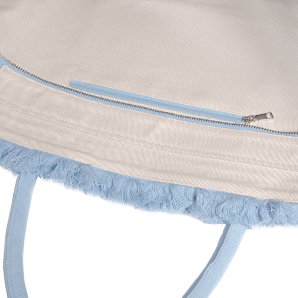 Τσάντα Θαλάσσης (26x16x24) Feel & Touch Caribbean Ciel