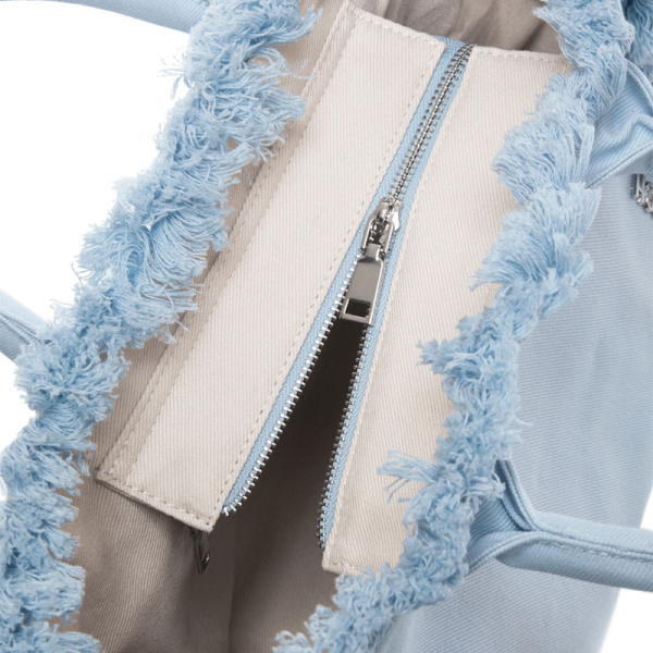 Τσάντα Θαλάσσης (26x16x24) Feel & Touch Caribbean Ciel