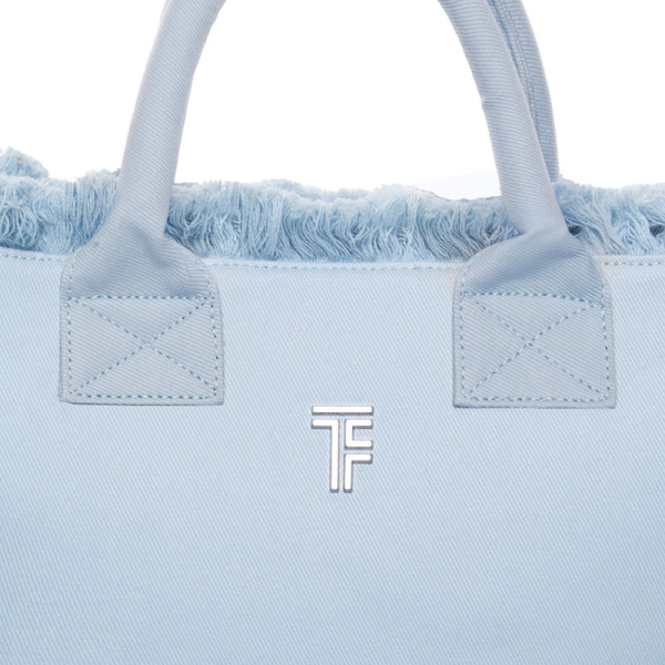 Τσάντα Θαλάσσης (26x16x24) Feel & Touch Caribbean Ciel