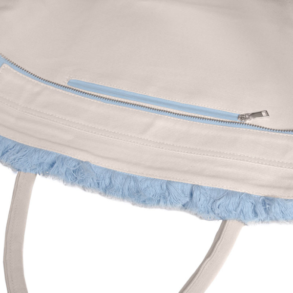 Τσάντα Θαλάσσης (26x16x24) Feel & Touch Caribbean Ciel/Ammos