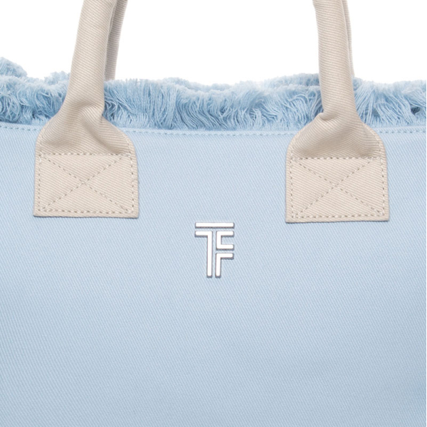 Τσάντα Θαλάσσης (26x16x24) Feel & Touch Caribbean Ciel/Ammos