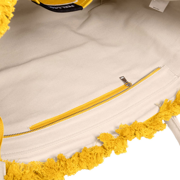 Τσάντα Θαλάσσης (26x16x24) Feel & Touch Caribbean Mustard/Ammos