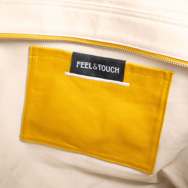 Τσάντα Θαλάσσης (26x16x24) Feel & Touch Caribbean Mustard/Ammos