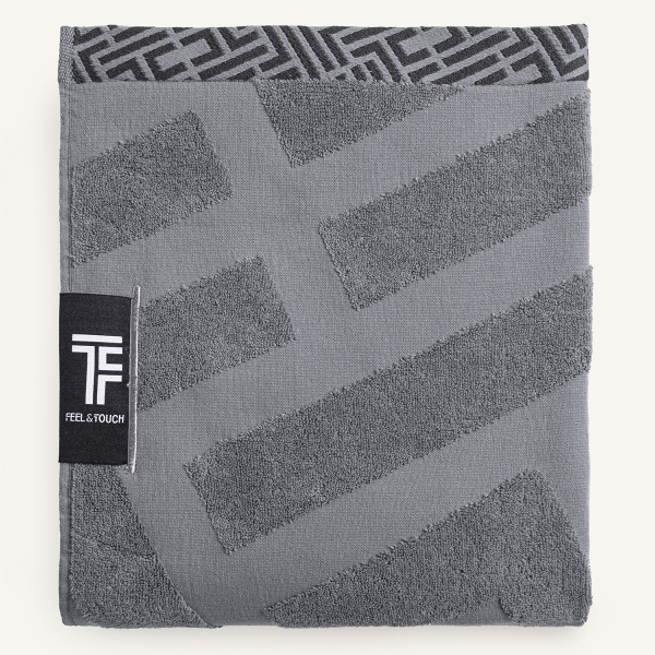Πετσέτα Θαλάσσης (90x190) Feel & Touch Fresh Anthracite