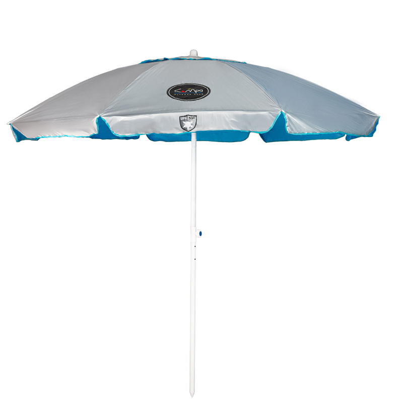 Σπαστή Ομπρέλα Θαλάσσης (Φ175) Με Προστασία UPF 50+ Campo Ascot 220 Sky Blue 6004151