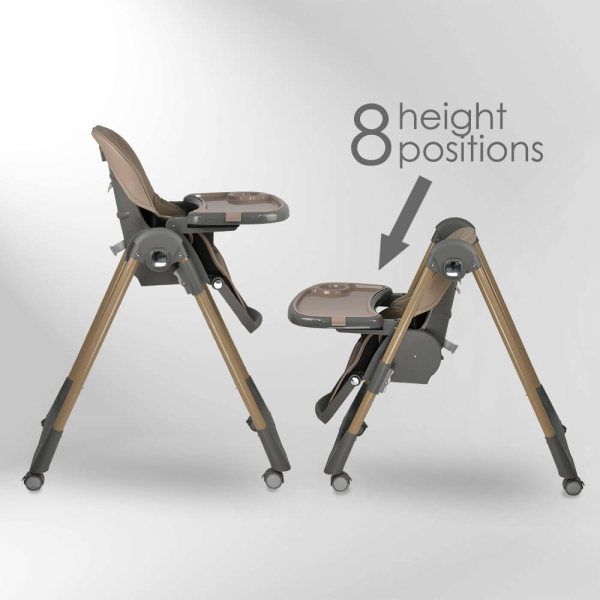 Καρεκλάκι Φαγητού Αναδιπλούμενο (6+ Μηνών/Έως 15kg) Bebe Stars Milk Beige 866-182