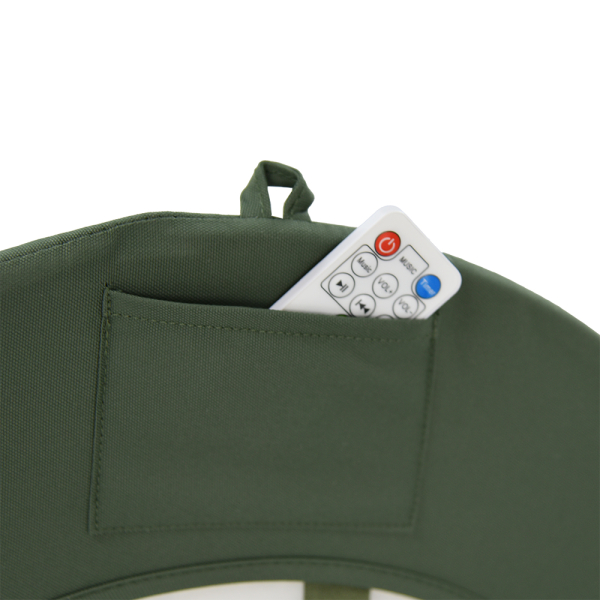 Ηλεκτρικό Ρηλάξ Με Μουσική (0+ Μηνών/Έως 9kg) Bebe Stars Snuggle Forest Green 256-176